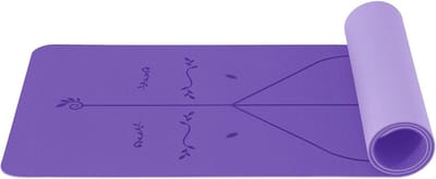 Dailygoods- Yogamat 6 mm - Antislip - Sportmat - Fitnessmat - Gymnastiekmat - Trainingsmat - Huidvriendelijk, ftalaatvrij, 183 x 61 cm