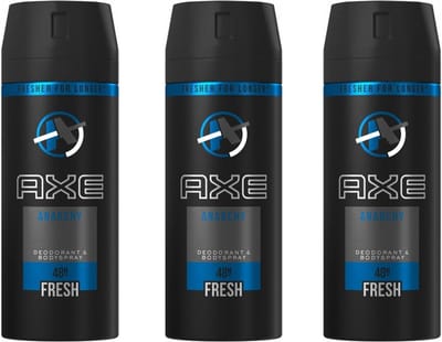 Axe Deospray Deodorant - Anarchy 150ml - Voordeelverpakking 3 stuks