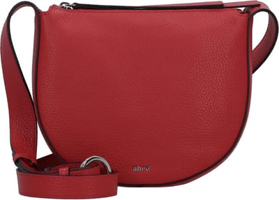 abro Schoudertas Leather Adria Lulu Crossbody Bag Red Rood