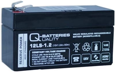 Oplaadbare Batterij - AGM Accu VRLA - Stand-by Toepassingen - VdS Goedgekeurd - 12V 1.2Ah