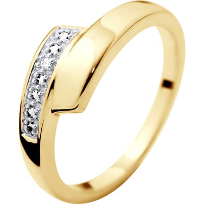 Ring Diamonds 0.010 Cts Yellow Gold