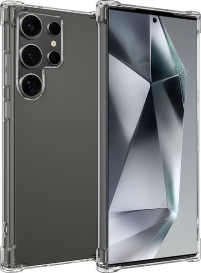 Hoesje Geschikt voor Samsung Galaxy S24 Ultra - Sterk & Shockproof - Siliconen Case - Back Cover - Telefoon Hoes Shock Proof - Transparant