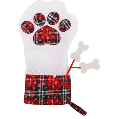 Sacs Cadeaux de Noël Chien Animal Patte Chaussettes Poupée à Suspendre Jouet Cadeaux Décoration
