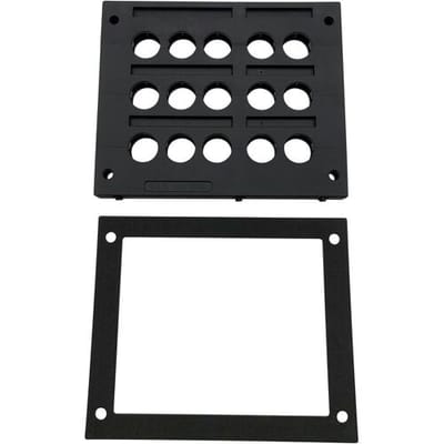 TRU COMPONENTS TC-KDL 3/15 Kabelinvoeringsplaat Klem-Ø (max.) 16 mm PA Zwart 1 stuk(s)