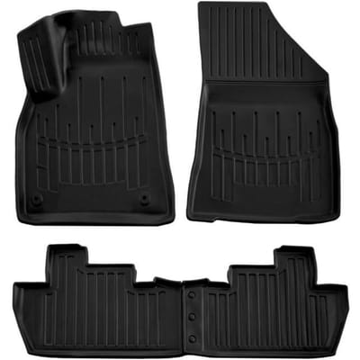SCOUTT | 3D Tapis De Sol En Caoutchouc Premium Pour Peugeot 5008 2008-2017 noir