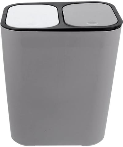 Dailygoods- Afvalemmer met klapdeksel - Dubbele Vuilnisemmer