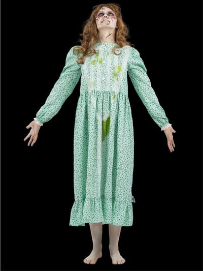 Smiffys - The Exorcist, Regan Kostuum jurk - M - Blauw/Groen