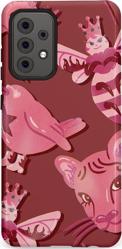 Casetastic Hoesje Geschikt voor Samsung A52 (4G/5G/s) - Stijlvolle Beschermende Duo-layer Case - Luxe dieren
