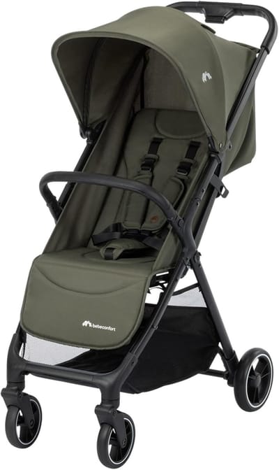 Compacte Kinderwagen - Lichtgewicht Reiswieg - Stadsvervoer Baby - Automatisch Inklappen - 6.5 kg - Mineral Green