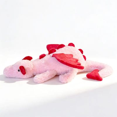 50/70CM Cartoon Hete Vliegende Draak Pluche Speelgoed Met Vleugels Groen Roze Lange Staart Pluche Speelgoed Kussen Cadeau 50cm roze
