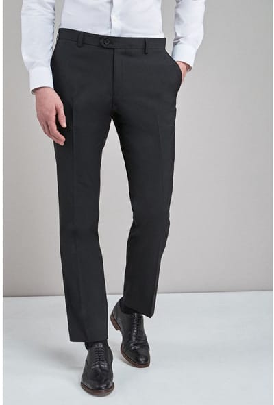 Next - Heren - Slim Fit - Chique stretchy broek - Zwart