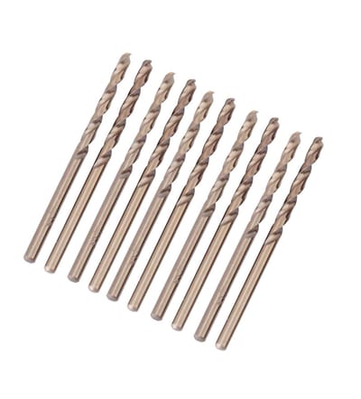 Dailygoods - M35 HSS Cobalt Boorbits Set - 10 Stuks - Metaalbewerking - 1-5mm - Hoge precisie - Duurzaam en scherp - Geschikt voor metaal en hout - Co...