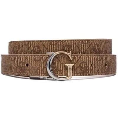 GUESS riem Adjustable & Reversible Pant Belt H25 W85 Latte Logo Lichtbruin