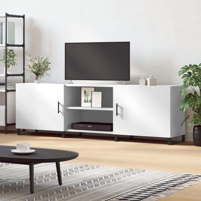 TV meubel - Dressoir Kast - Media Opslag - Trendy Praktisch Design - 150cm Breed - Wit