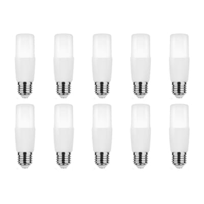 Modee E27 LED Lamp 7.9W - 700lm - 6000K - Daglicht Wit - LED Stick Lamp T37 - Vervangt 70W Halogeen Gloeilamp - 10 stuks