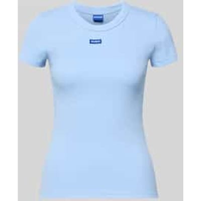 Slim fit T-shirt van Katoenmix Model 'EASY TEE'