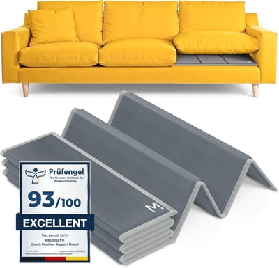 Banksteun Plank - Zitkussen Ondersteuning - Bank Herstellen - Versterkt Houten Paneel - 28x72 Inch - Grijs