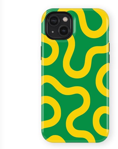 DripCase Motion Flow Tough Hoesje geschikt voor iPhone 14 Plus | Backcover met Mag | Trendy Design | Valbescherming | Reggae Flow