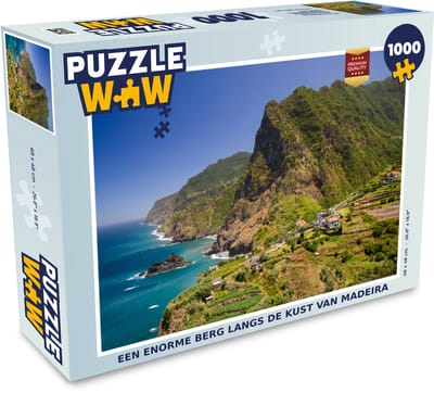 Puzzel Een enorme berg langs de kust van Madeira - Legpuzzel - Puzzel 1000 stukjes volwassenen