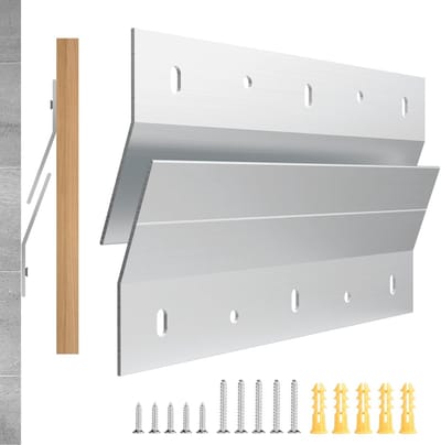 JHUBERS- Ophanghoek Robuust 20 cm - Z-bar Bevestiging - Aluminiumlegering - Vergrendelde Haak - Voor Zware Voorwerpen - Eenvoudig Ophangen - Bevestigingshaak