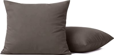 HappyBed Kussenslopen Grijs 40x80 cm - Kussensloop set 2 stuks - 100% Katoen - Ultieme slaapcomfort