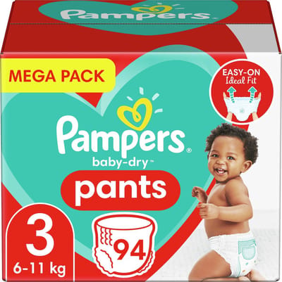 Pampers - Baby Dry Pants - Maat 3 - Megapack - 94 stuks - 6/11KG