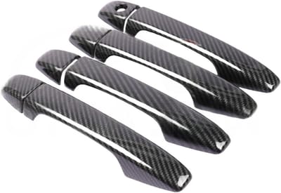 Buitendeurgreep Afdekking - Handgreep Cover Set - Auto Beschermen - Weerbestendig ABS - 1 Set - Carbon Fiber