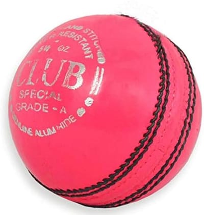 Cricketbal Lichtroze Leer Club Kwaliteit