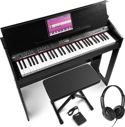 MAX RhapsodyDP61 complete keyboard set - inclusief meubel, sustainpedaal, koptelefoon en bankje