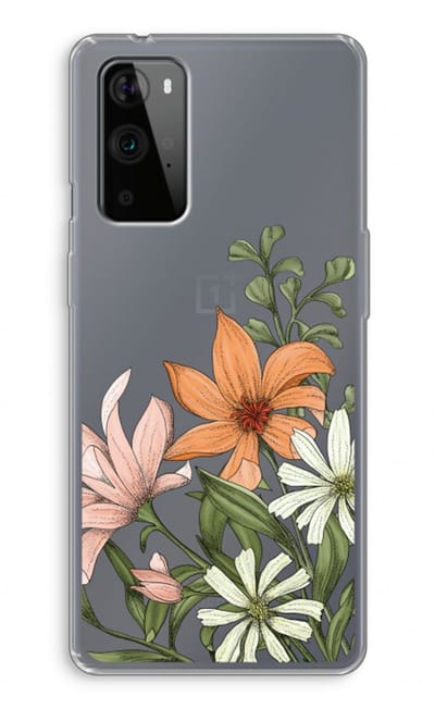 Case Company® - Hoesje geschikt voor OnePlus 9 Pro hoesje - Floral bouquet - Soft Cover Telefoonhoesje - Bescherming aan alle Kanten en Schermrand