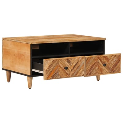 vidaXL - Salontafel - Bruin - 80 - x - 54 - x - 40 - cm - Massief - Mango - Hout