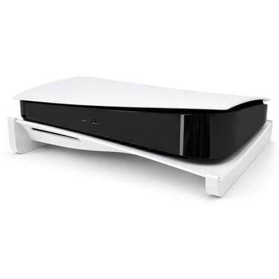Horizontale Standaard Geschikt voor PlayStation 5 Disc Editie – PS5 Stand Liggend – Stabiele Ondersteuning – Gaming Accessoire voor Betere Koeling en Bescherming – Wit