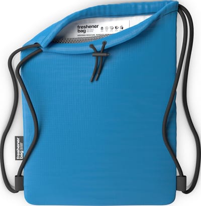 SmellWell - Sporttas XL - fitness - Tas - Sport - rugzak - rugtas - geen stinkende schoenen en kleding - Blauw