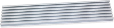 Emuca Ventilatierooster voor ovens, unit 600 mm, Aluminium, Mat geanodiseerd