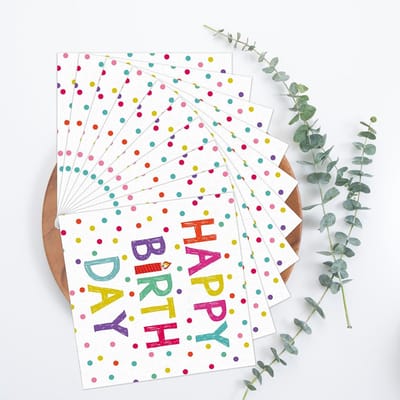 Famanu - Regenboog Servetten – 20 stuks 33x33 cm – Polkadot Design – Luxe Servetten voor Feest en Diner
