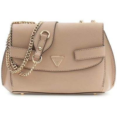 GUESS schoudertas Serenova Convertible Xbody Flap Bag Pale Mocha Taupe