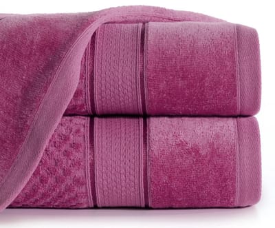 Luxe Katoenen Badhanddoek Jessi 50x90cm Amarant 500g/m²