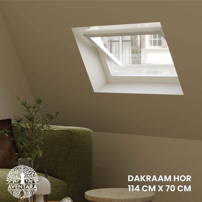Dakraam Hor - 114 x 70 cm – Geschikt voor Velux: SK01 (GGL 601, s01) Insect Raamhor - Insecten Plissé - Vliegenhor – Gaas - Inbouw Zonder boren