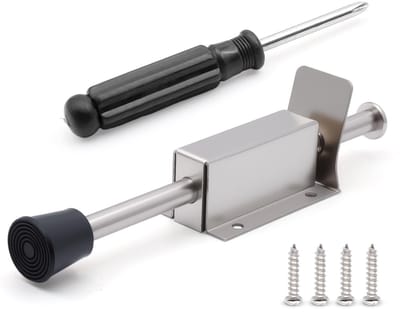 Dailygoods- Deurstopper Roestvrij Staal - Deurbuffer - Deurvastzetter - Deurstopper voor Binnen/Buiten - Deurwig - Voetbediening voor Comfort - Deurhouder
