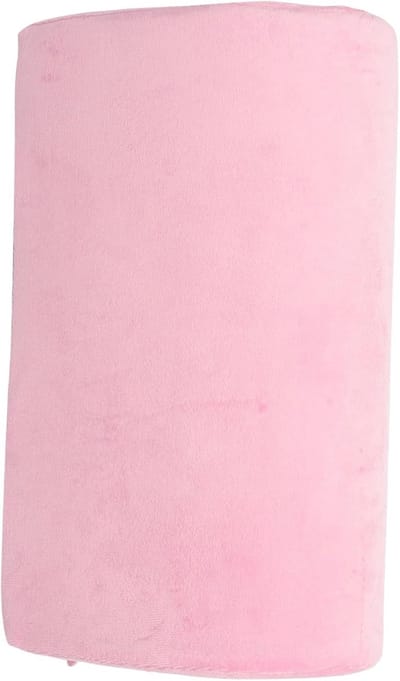 Bureau Voetsteun - Kussen Ondersteuning - Comfortabel Zitten - Traagschuim Vulling - 43 x 25 x 13 cm - Roze