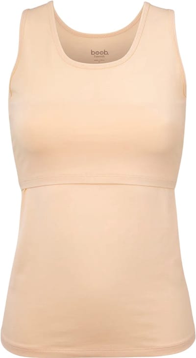 Boob Design - Essential Voedingshemdje - Aanpasbare fit - Biologisch Katoen - Beige - Maat S