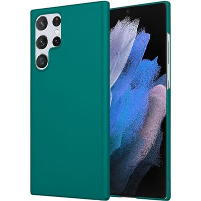 ShieldCase slim case geschikt voor Samsung Galaxy S22 ultra - groen - Lichtgewicht Beschermcase - Dunne en Flexibele Cover - Duurzame Slim Fit Cover - Val- en Krasbestendige Case - Slanke Beschermhoes