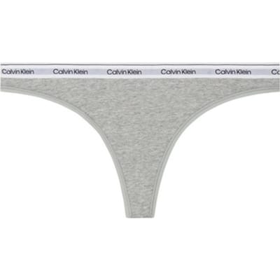 Calvin Klein Onderbroek Thong Lv00qf8518 Grey Heater Dames Maat - XS