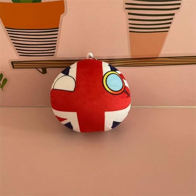 Peluche 10cm Polandball Mexique Ukraine Allemagne Countryball Poupée en Peluche Pendentif Décoration de Maison 10cm