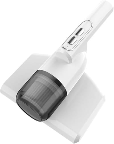 Geluidsarme kleine mijtverwijderaar Huishoudelijke Handheld mijtverwijderaar Draadloos opladen UV mijtverwijderaar bed stofzuigermachine wit