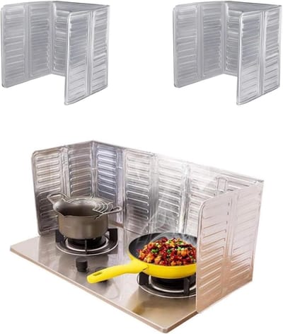 1 Stuk - Hoogte 32,5cm - Anti-oliespat - Magnetronbescherming - Kookplaatbescherming - Fornuisbescherming - Keukenbescherming