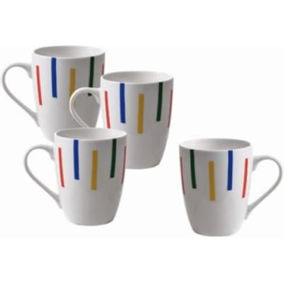 Kopjes - BENETTON - Po - Porselein Bone China - 360 ml - Set van 4 stuks