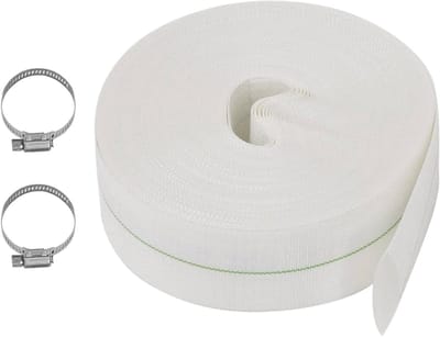 Platte-Afvoerslang-25-Meter-2-Inch-51mm-PE-Versterkt-8-Bar-incl-2-Slangklemmen