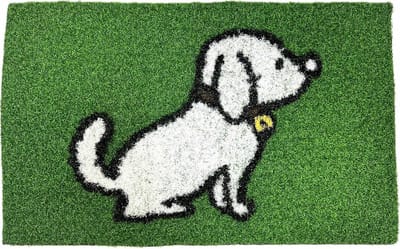 Kunstgras voor honden, voetmat, huisdeurmat, training, kattenbak, mat, puppy's, gras, hondentoilet (50 x 80 cm, hond)