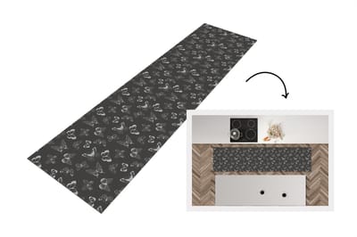 Keukenloper - Loper keuken - Vlinders - Retro - Design - 200x50 cm - Keukenloper vinyl
